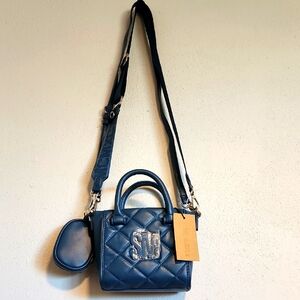 Steve Madden Crossbody Blue Purse NWT